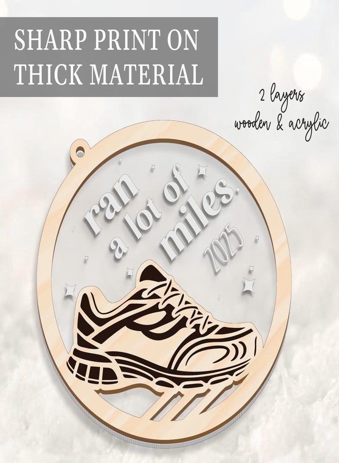 DINIZON Runner Ornament, Running Christmas Ornament, for Runners Lovers, Women, Men, Track Field Enthusiasts, Unique Marathon Runner Gifts, Ran A Lot of Miles (Trainers 2025) - Image 5